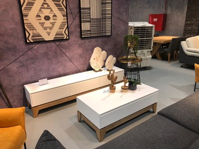 מזנון + שולחן צוקל עץ