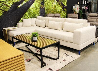 סלון פינתי דגם קפיטונאז'